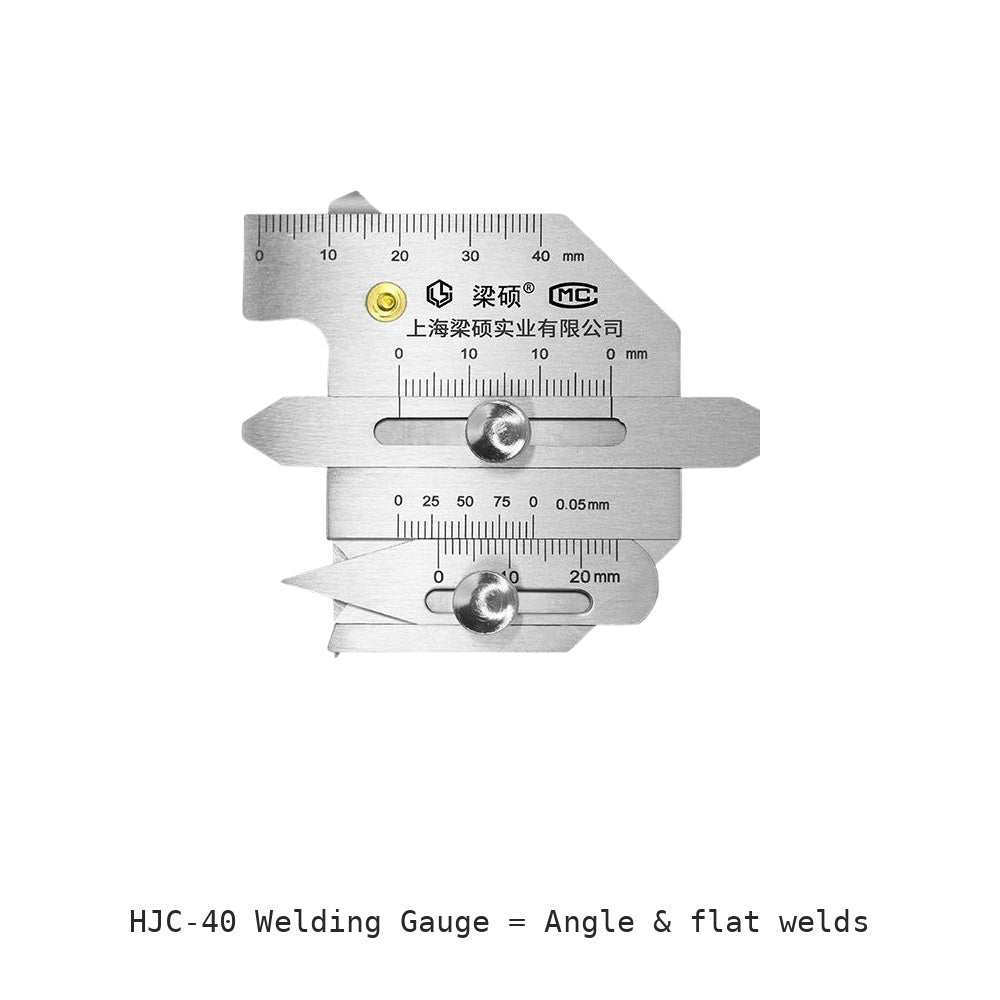 HJC-40 Welding Gauge: Angle & flat welds