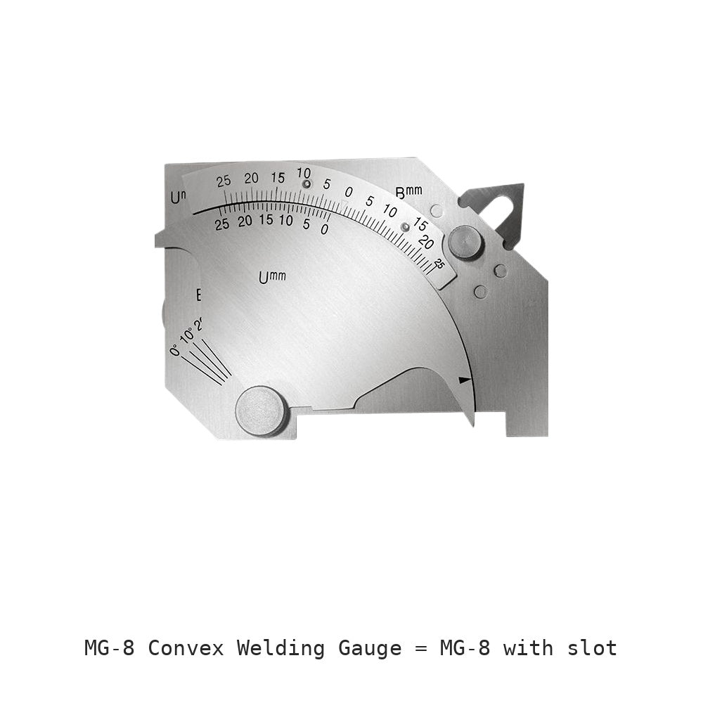 MG-8 Convex Welding Gauge: MG-8 with slot