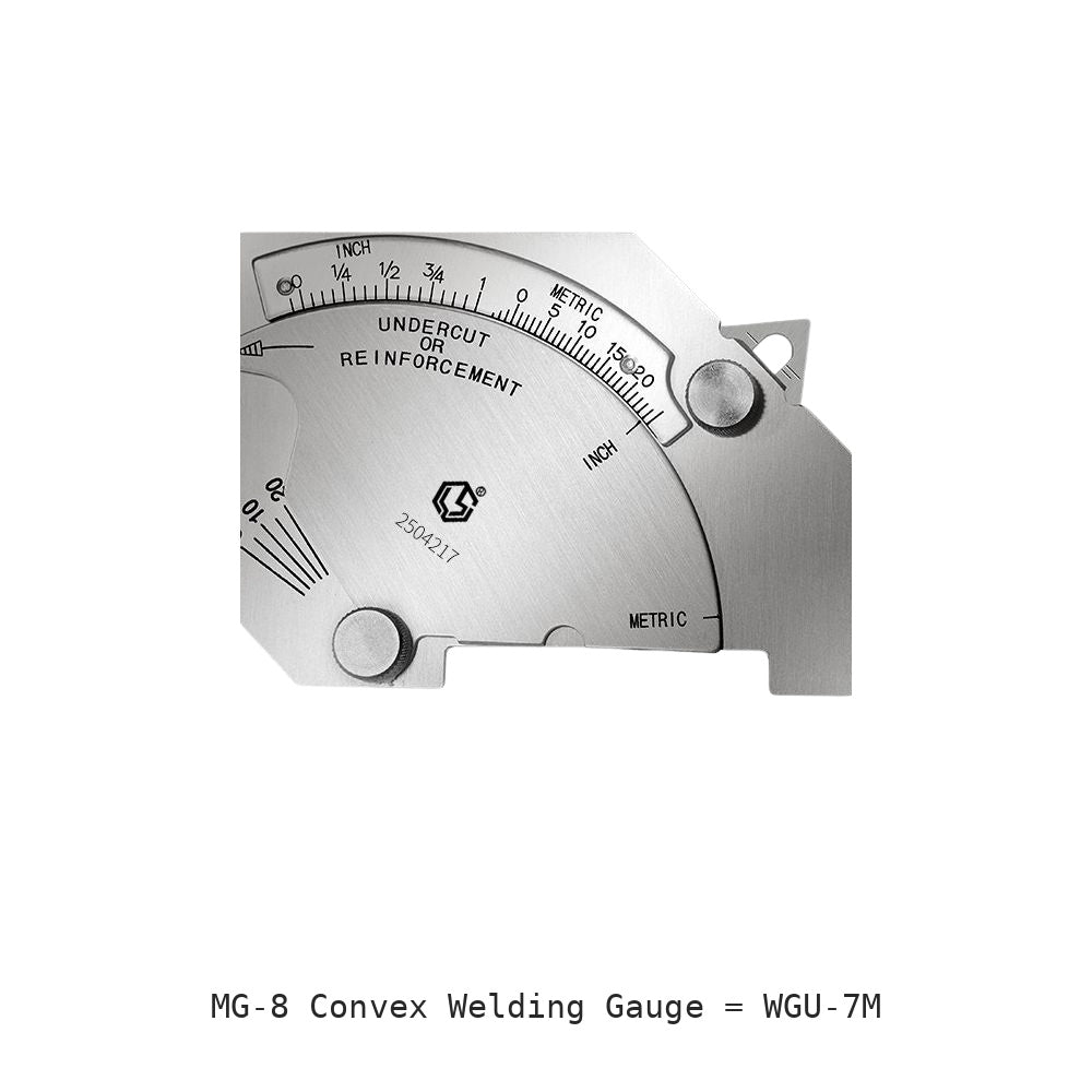 MG-8 Convex Welding Gauge: WGU-7M