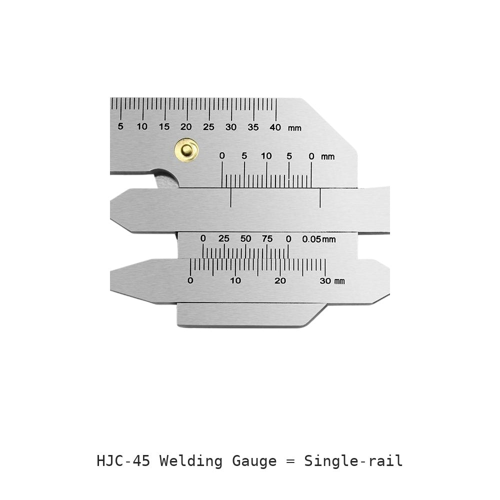 HJC-45 Welding Gauge: Single-rail
