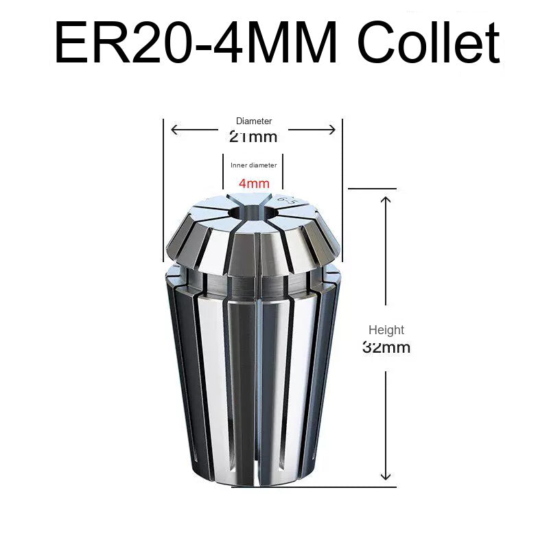 Гайка цанговая ER20 / ER25 / ER32 UM из нерж. стали, динамически балансированная