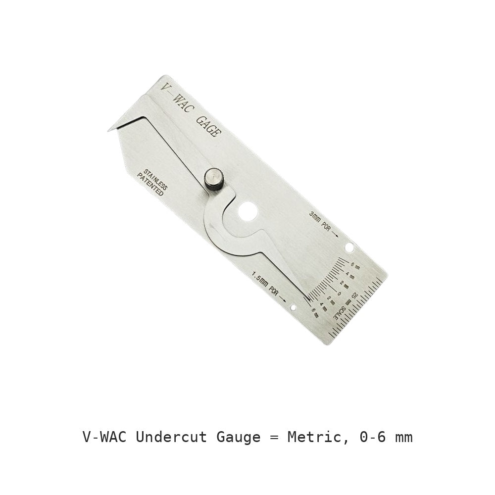 V-WAC Undercut Gauge - Metric